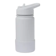 Garrafa Térmica Infantil 414 ml - SKU 1510 Branca com tampa branca e base de borracha - Viktwa