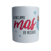 Caneca Cerâmica Branca 325 ml - Pinscher - Coleção Pet&Fun Deise Lume