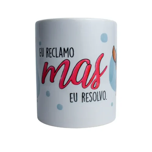 Caneca Cerâmica Branca 325 ml – Pinscher – Coleção Pet&Fun Deise Lume