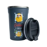 Copo Térmico Coffee 380 ml - Bicho Preguiça - Coleção Pet&Fun Deise Lume