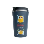 Copo Térmico Coffee 380 ml - Bicho Preguiça - Coleção Pet&Fun Deise Lume