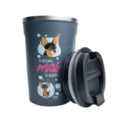 Copo Térmico Coffee 380 ml - Pinscher - Coleção Pet&Fun Deise Lume