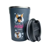 Copo Térmico Coffee 380 ml - Pinscher - Coleção Pet&Fun Deise Lume